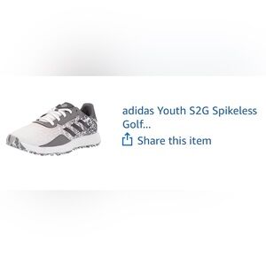 Adidas Black and Gray Spike less Golf shoes
